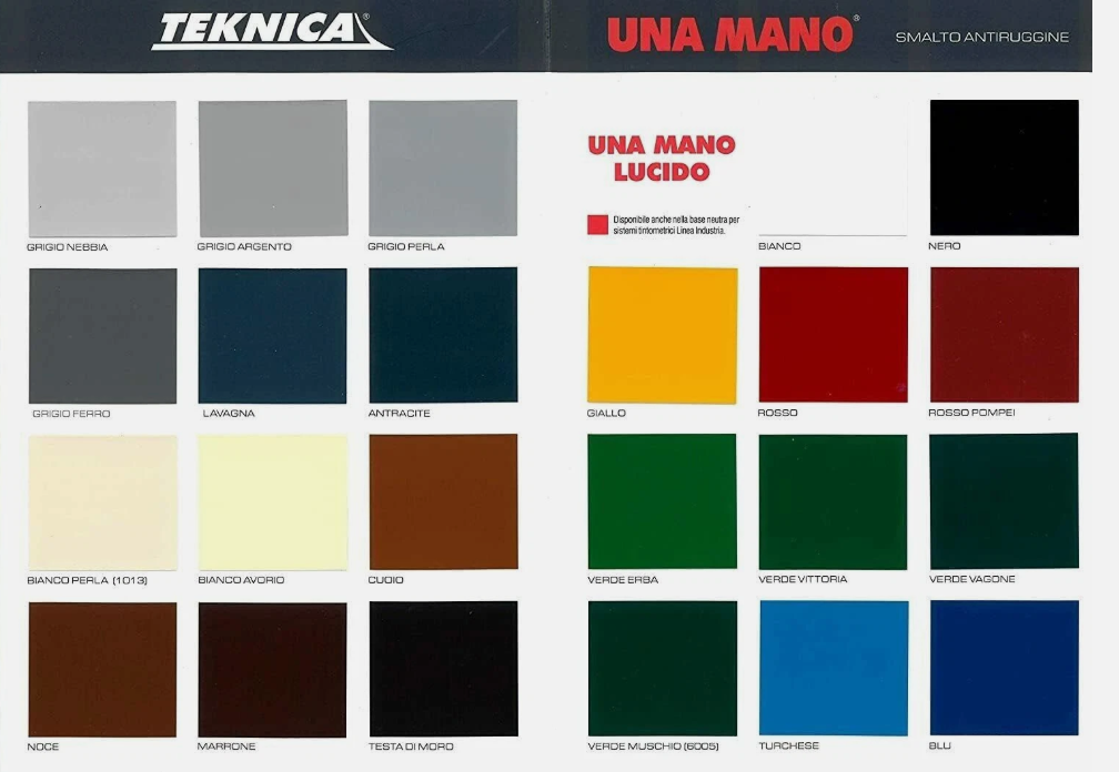 Smalto antiruggine lucido UNA MANO 750 ml TEKNICA Direttamente sulla ruggine
