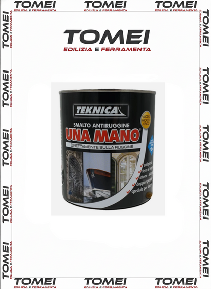 Smalto Ferromicaceo Grigio Scuro 1MANO 750 ml TEKNICA Direttamente sulla ruggine