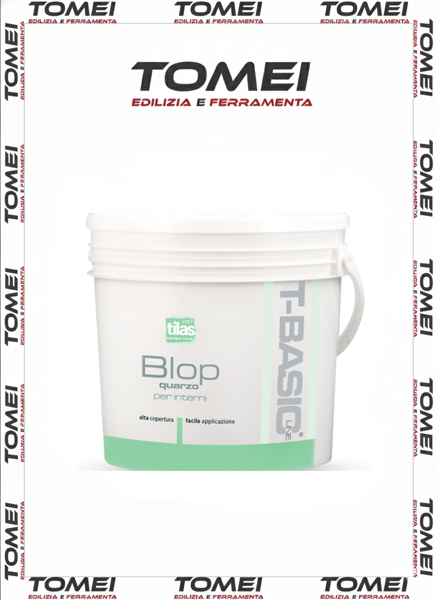 QUARZO PLASTICO BLOP DA LT 12 TILAS RESA 96 MQ BIANCO RIVESTIMENTO PLASTICO