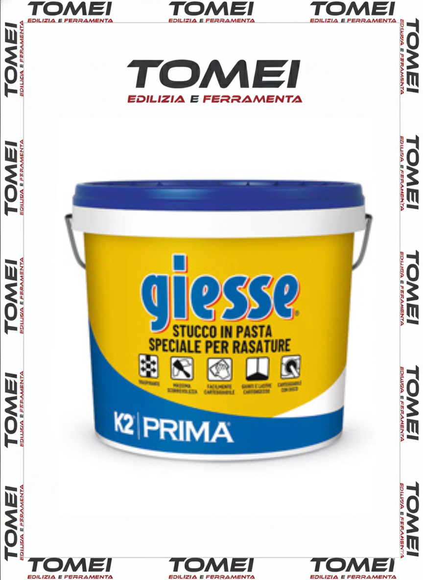 Stucco Rasante in Pasta K2-GS x Pareti interne e lastre di cartongesso 5 e 20 kg
