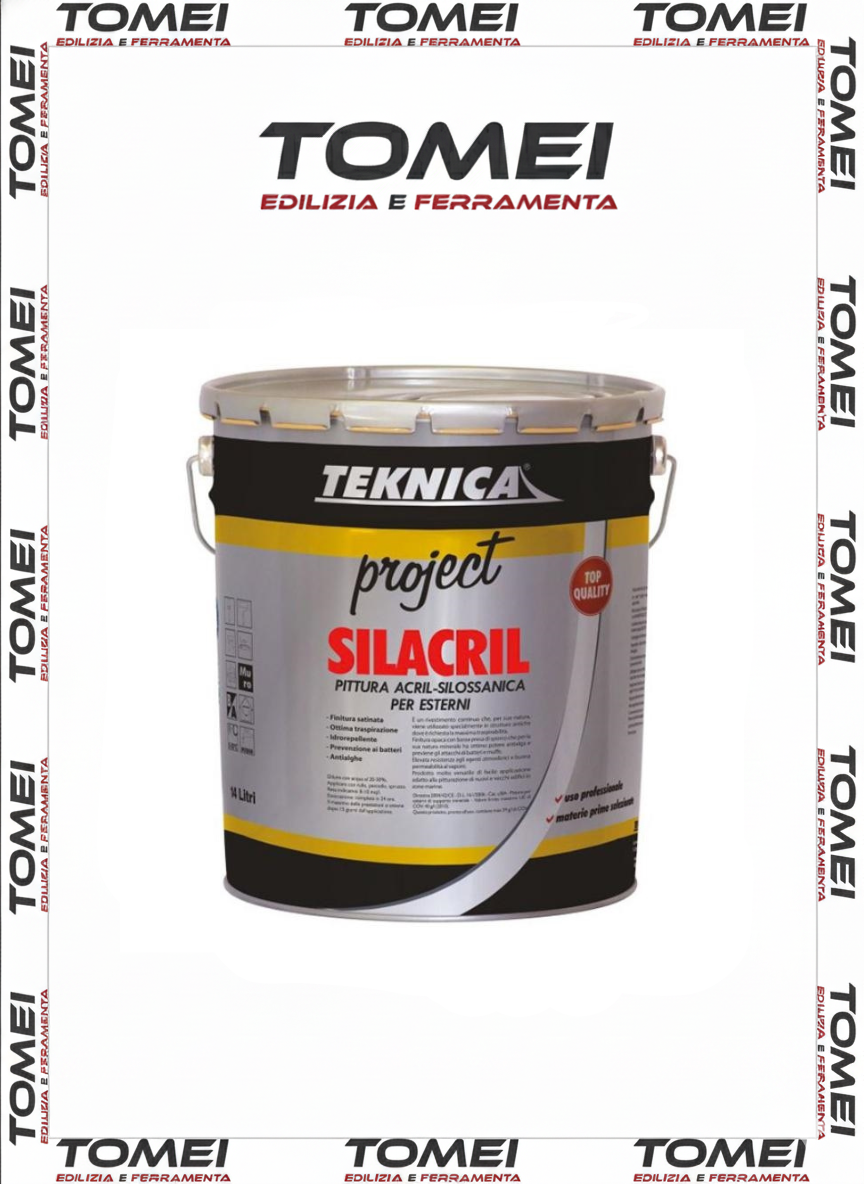 SILACRIL TEKNICA quarzo Silossanico  Alta Traspirabilità e Idrorepellente 14 LT