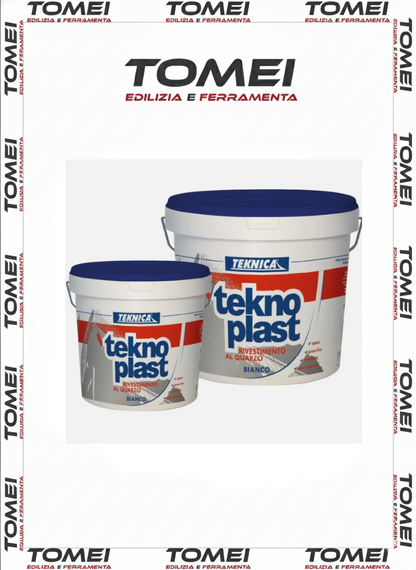 Teknica TEKNOPLAST QUARZO fino pittura esterno idrorepellente bianca 4 / 14 lt