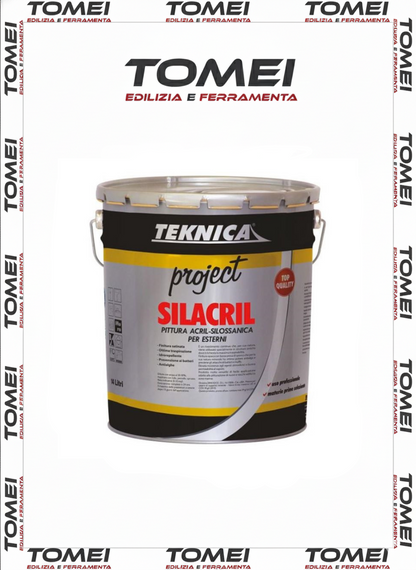 SILACRIL TEKNICA quarzo Silossanico  Alta Traspirabilità e Idrorepellente 14 LT