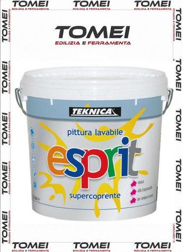 Idropittura ESPRIT Teknica LAVABILE Traspirante Alta Copertura Bianco 4-14lt