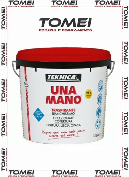 IDROPITTURA LAVABILE UNA MANO TRASPIRANTE TEKNICA 4-13 LT SUPER COPRENTE 1 MANO