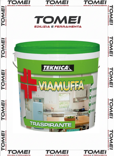 VIAMUFFA Idropittura TEKNICA TRASPIRANTE 4-13 LT  Professionale Alta Copertura