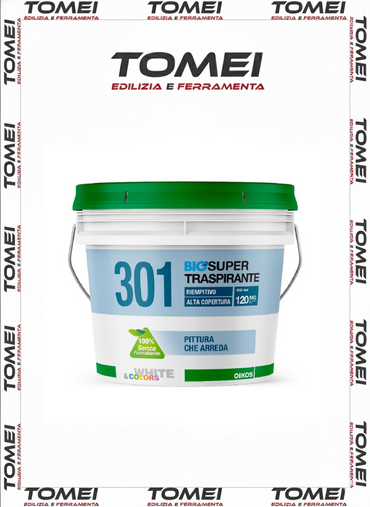 OIKOS 301 IDROPITTURA SUPER TRASPIRANTE  Alta Qualità RIEMPITIVA 4-12LT