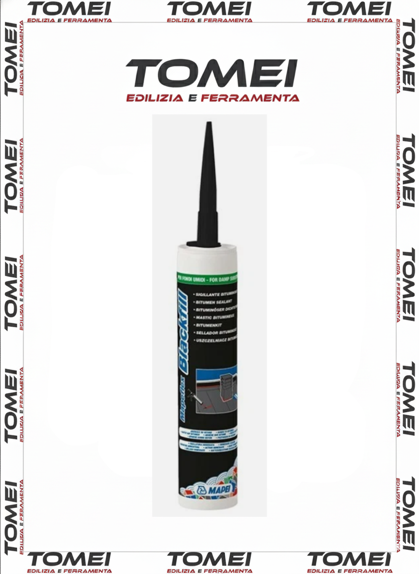 Mapeflex Blackfill Sigillante bituminoso nero cartuccia 300 ml. MAPEI