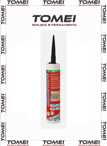 MAPEI MAPESIL 300°C SIGILLANTE SILICONICO ACETICO NERO 300 ML PER ALTE TEMPER