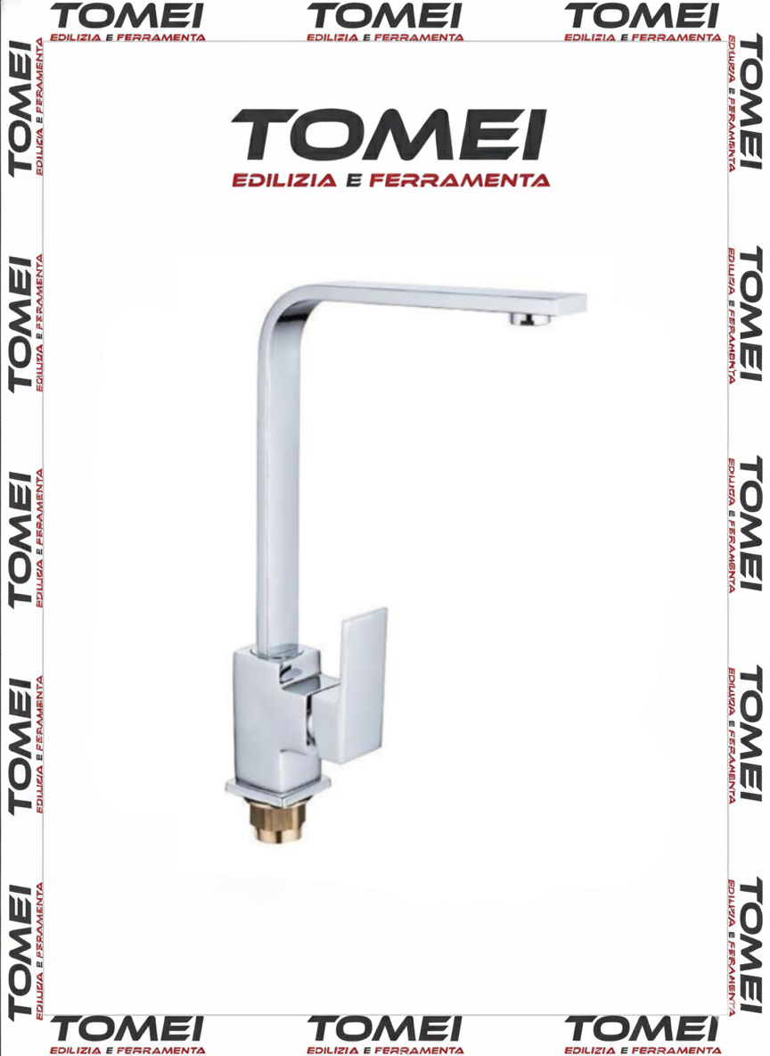 Rubinetto MISCELATORE Singapore per lavello/lavabo cucina, alto Cilvani GIREVOLE