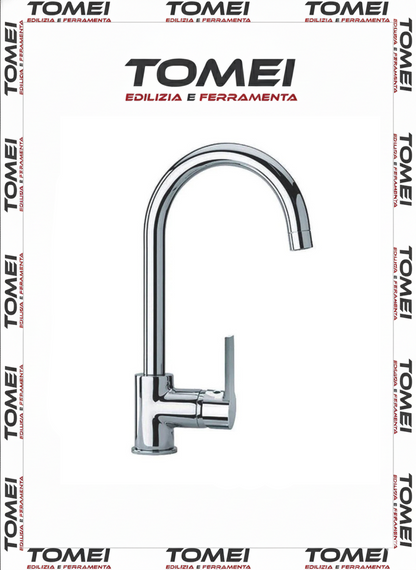 Rubinetto cucina girevole a canna tonda per lavello Cilvani Posillipo