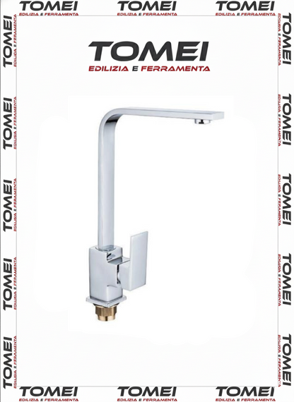 Rubinetto MISCELATORE Singapore per lavello/lavabo cucina, alto Cilvani GIREVOLE