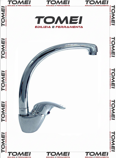 MISCELATORE RUBINETTO CROMO CANNA A P CARTUCCIA 40 MM CON ACCESSORI PER IL MONTA