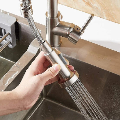 Rubinetto Lavello Doccetta Estraibile a Molla Londra Cilavani Collo Girevole 360