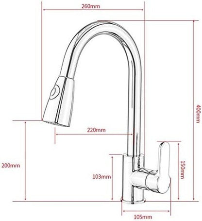 Rubinetto Cilvani Montecarlo con Doccetta estraibile per lavello lavabo cucina