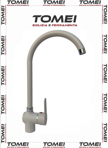 Rubinetto da Cucina a Canna Alta Miscelatore per Lavello Cilvani Praiano Avena