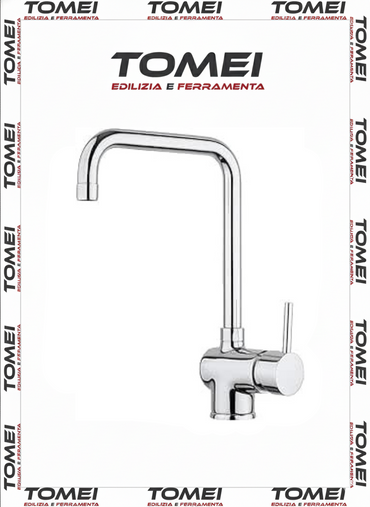 Rubinetto Sorrento per lavello cucina squadrato cromo