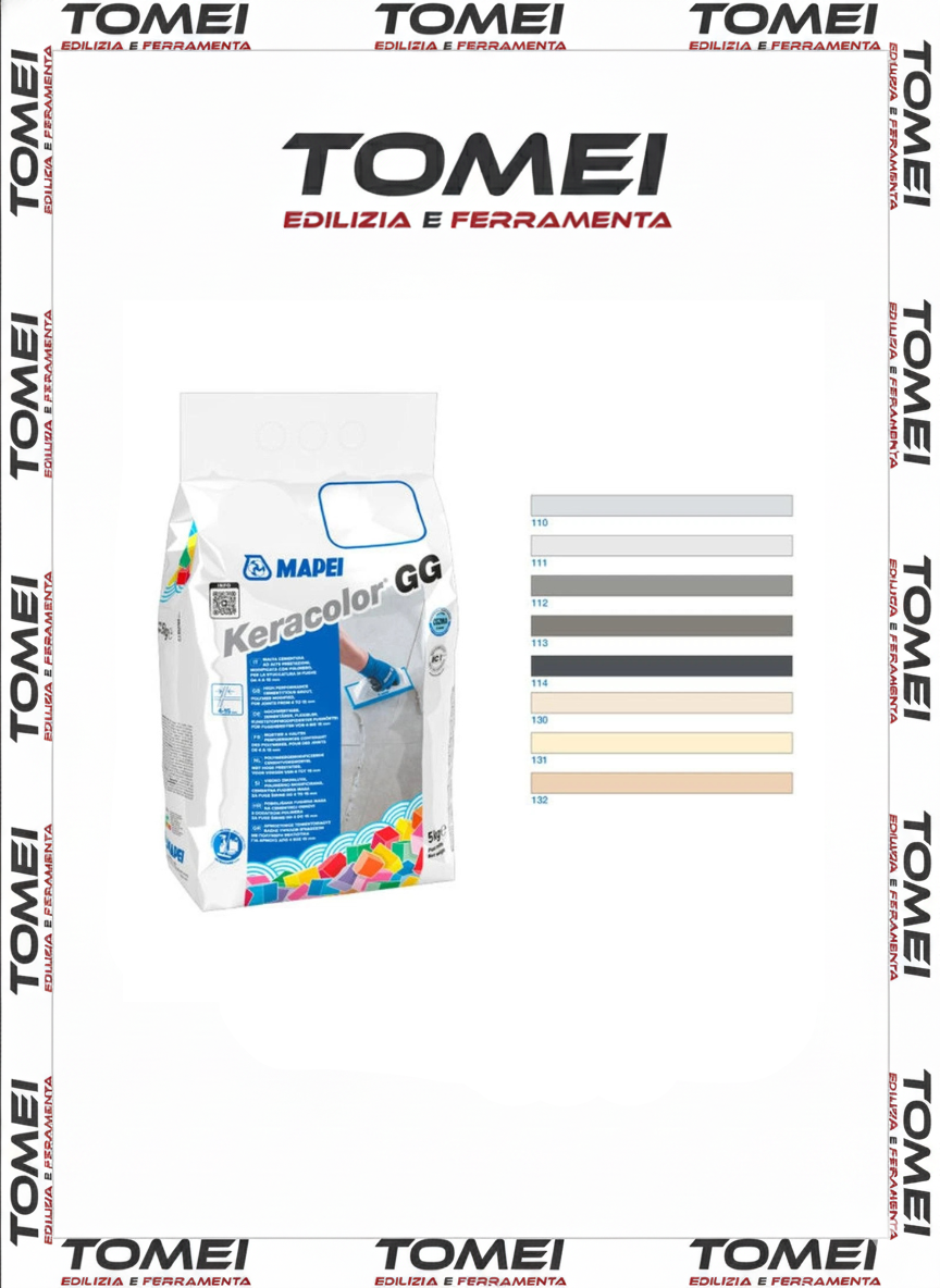 KERACOLOR GG Fuga MAPEI Stucco per Fughe per Pavimenti in Colori Vari sacco 5 Kg
