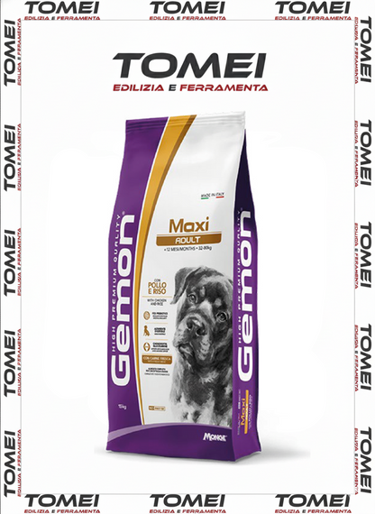 Monge Gemon Maxi Adult pollo e riso 15 kg - 1 / 2 / 3 sacchi Crocchette per cane