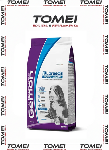 Monge gemon cane puppy tonno e riso 15 kg all breeds crocchette per cuccioli dog