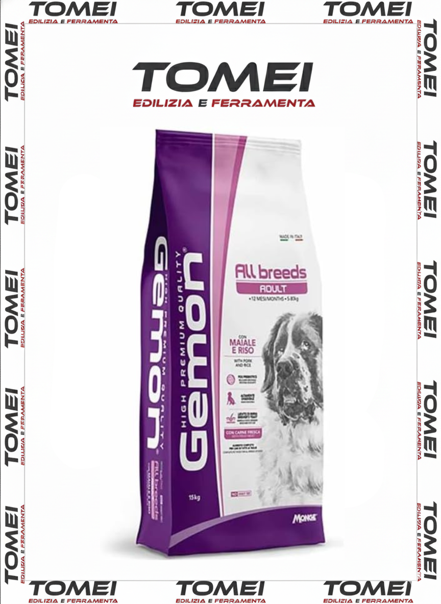 Monge Gemon All Breeds Adult Maiale e Riso 1 / 2 / 3 sacchi da 15 kg x cane