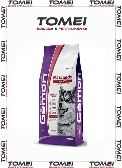 Monge Gemon All Breeds Adult manzo e riso 1 / 2 / 3 sacchi da 15 kg x cane