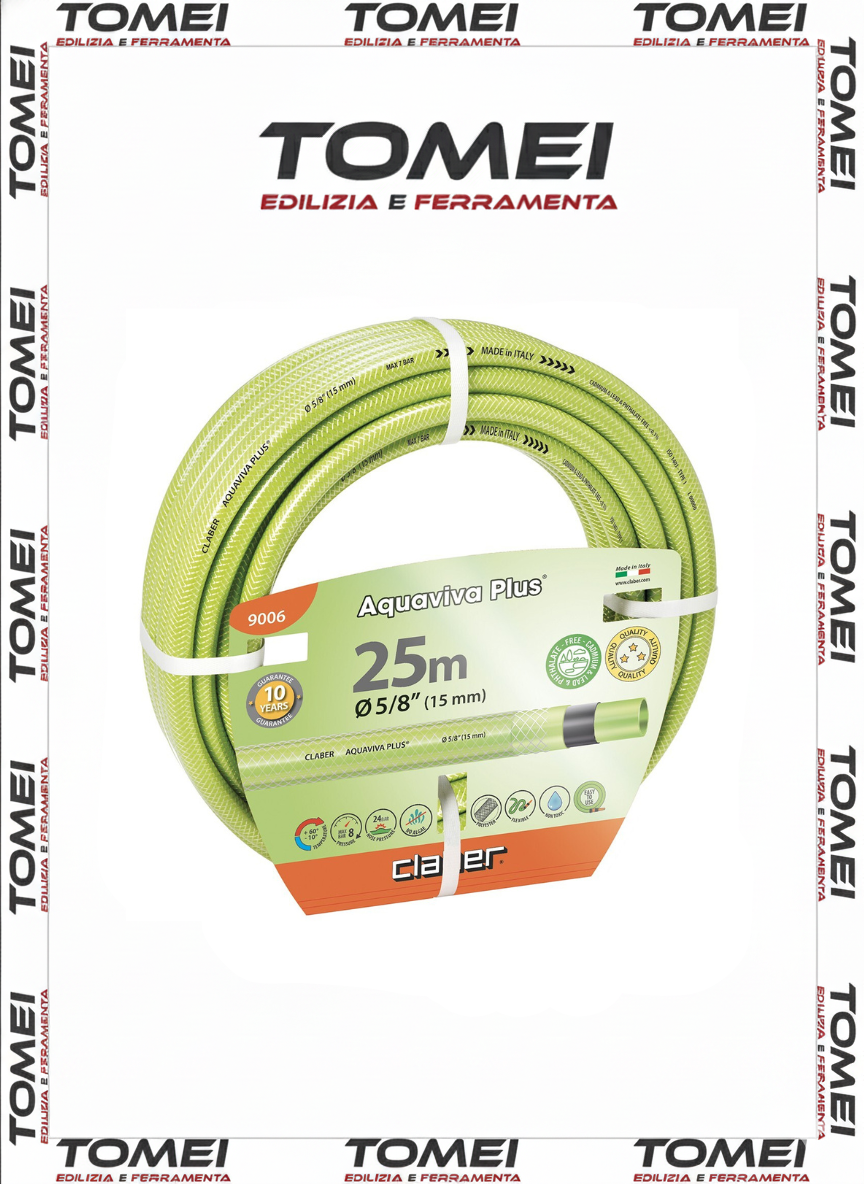 Tubo garden AQUAVIVA PLUS 5/8" (14 - 19mm) 25 metri - CLABER 9006