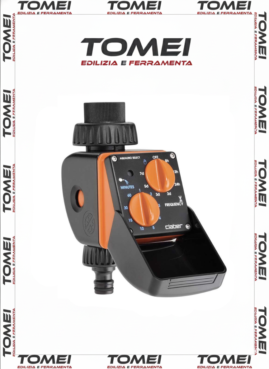 CLABER 8423 AQUAUNO SELECT PROGRAMMATORE A 1 VIA IRRIGAZIONE GIARDINO