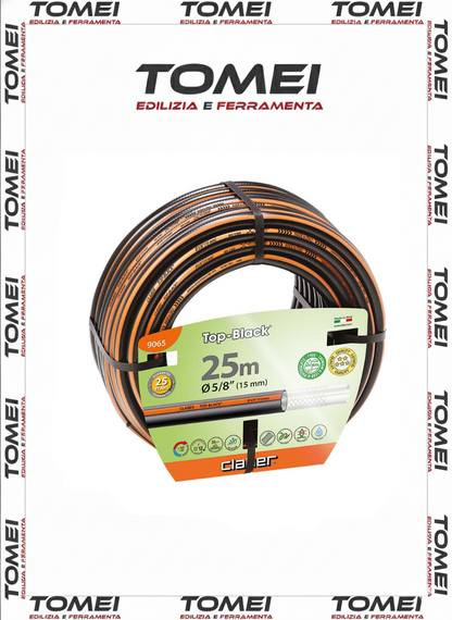 Tubo Irrigazione  Top-Black 5/8" 25 MT Antialghe Rinforzato 9065 CLABER