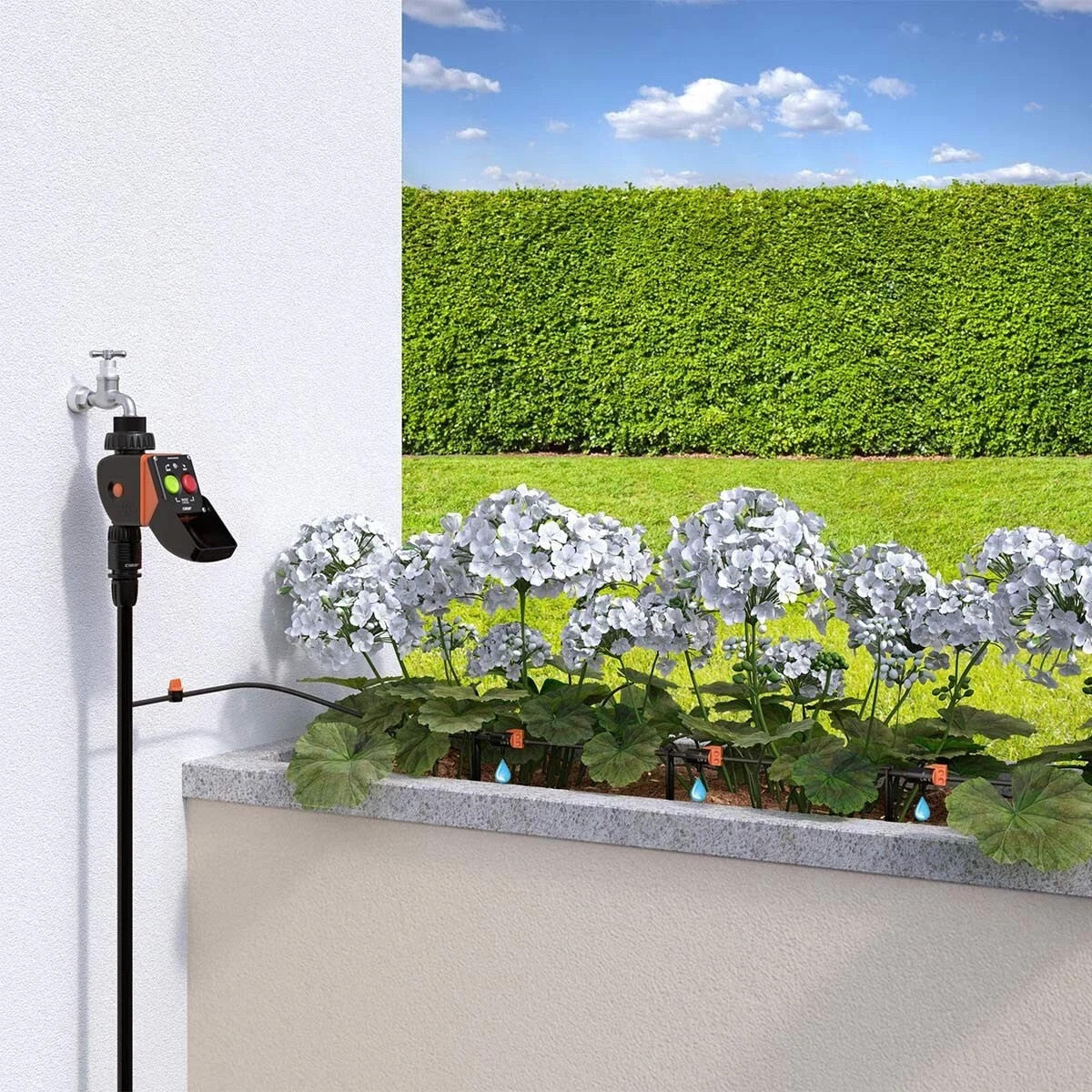 Claber Aquauno Pratico Programmatore a Rubinetto Automatico - 8425 irrigazione