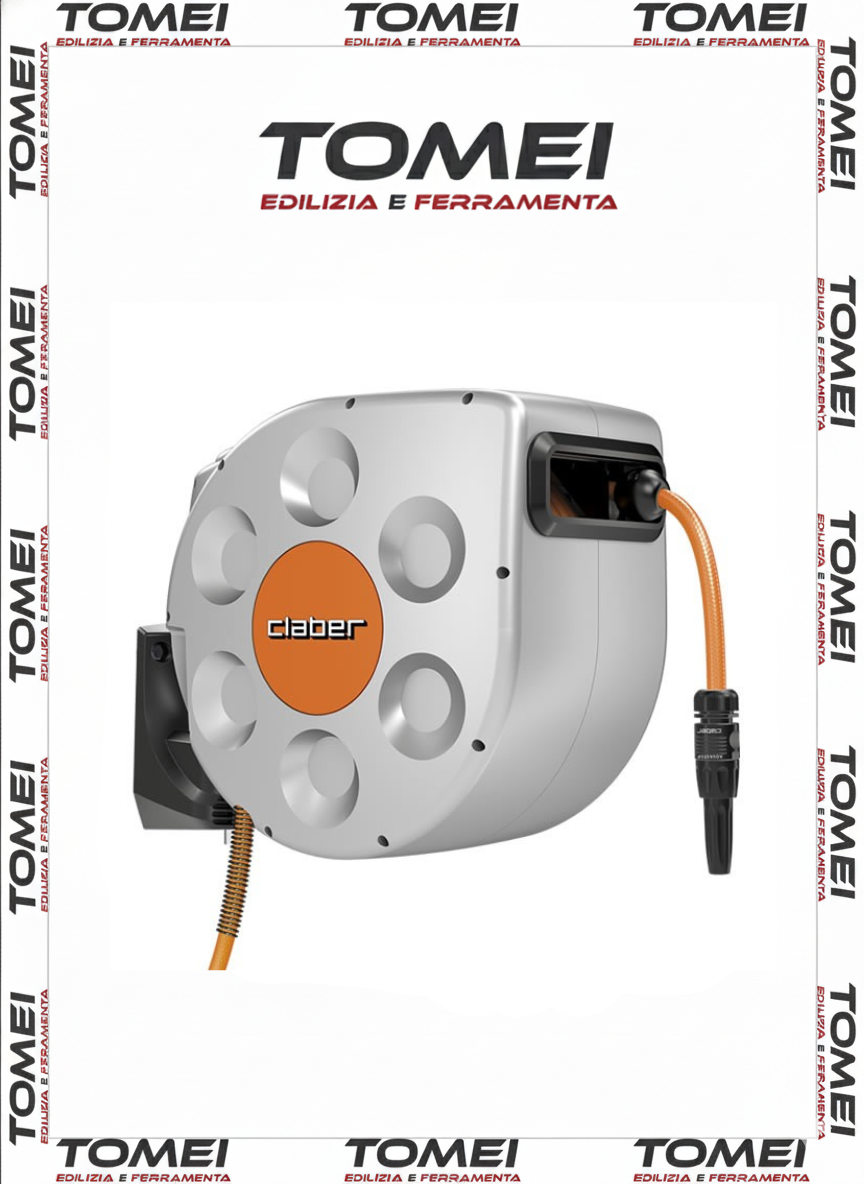 Avvolgitubo Automatico Rotoroll Evolution 10 M CLABER 8692 Kit Completo Di Tubo