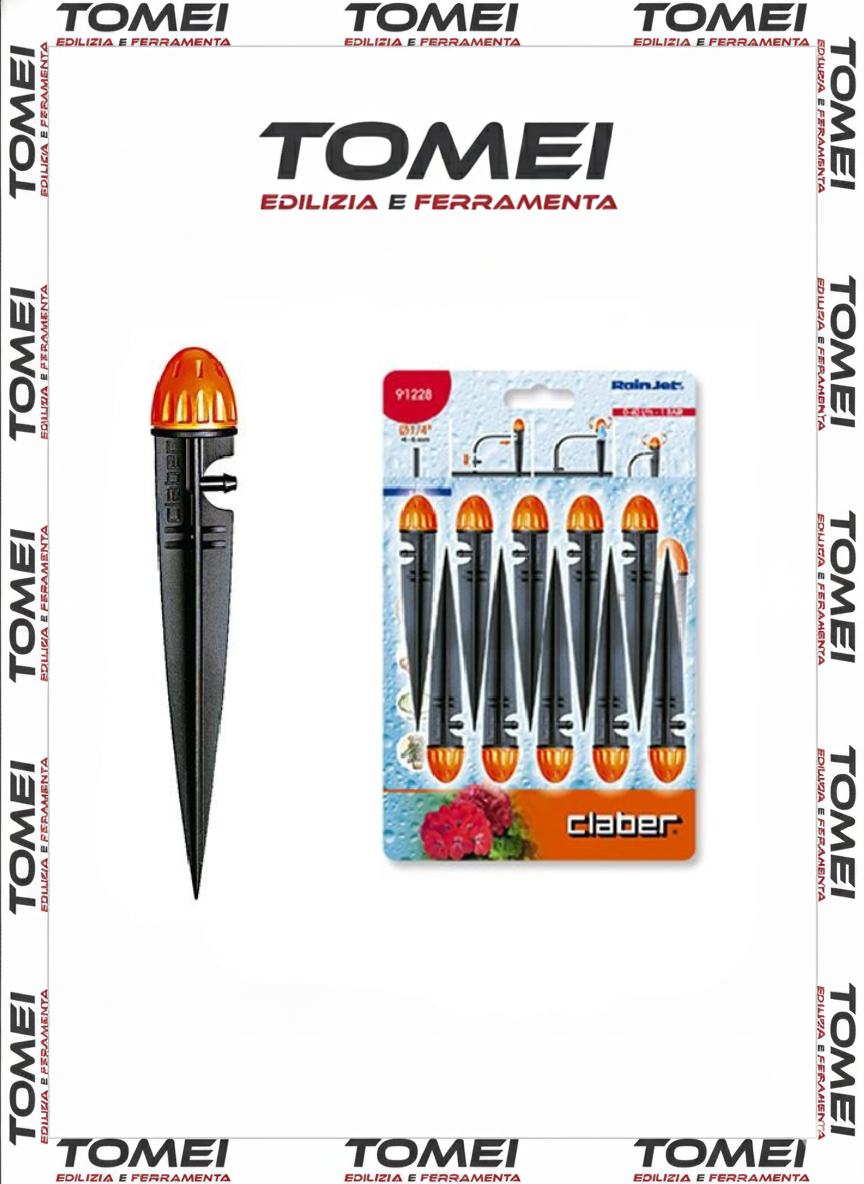 CLABER 91228 Gocciolatore aspersore Spike pz.10 RACCORDI IRRIGAZIONE GIARDINO