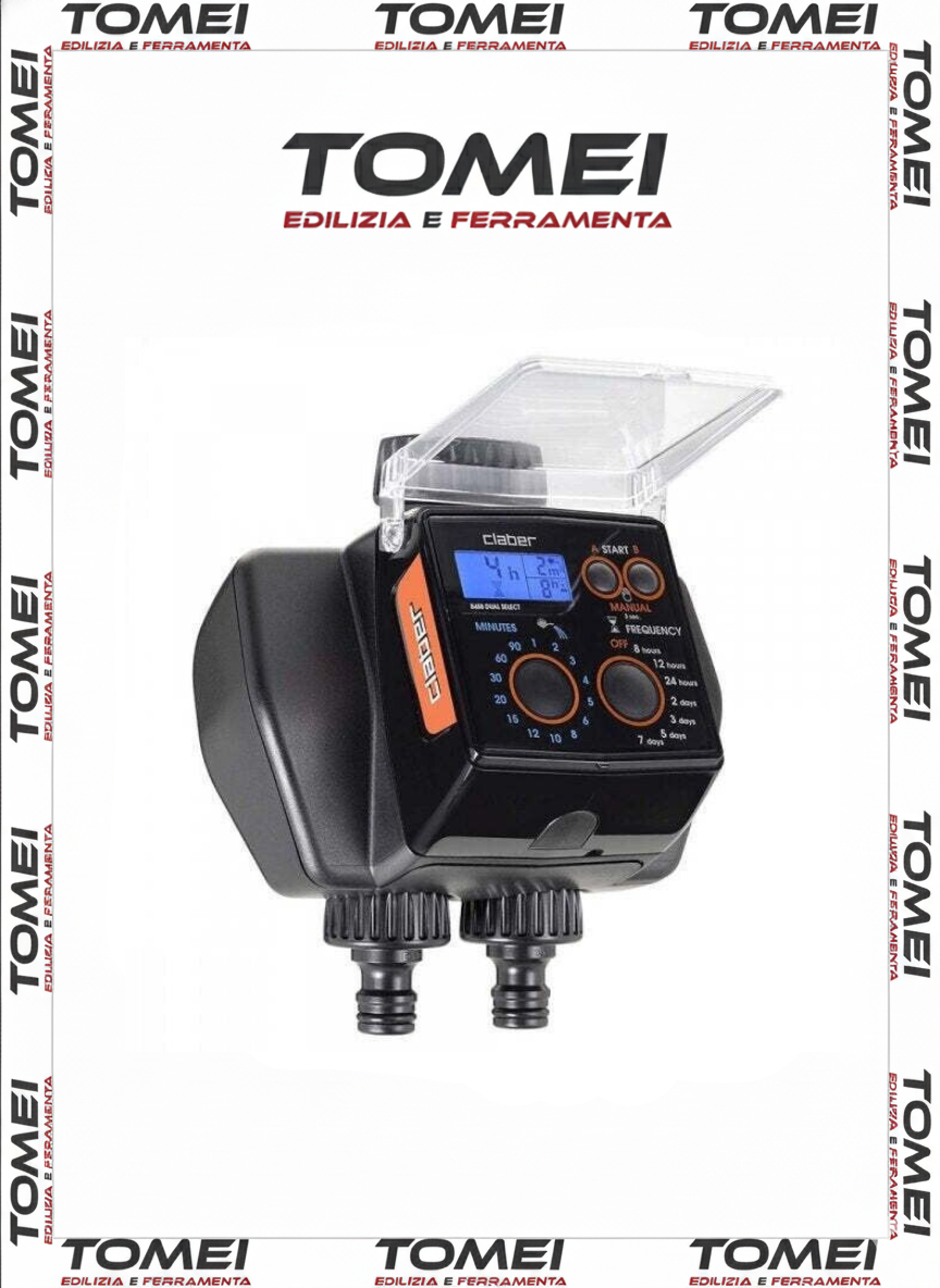 CLABER 8488 DUAL SELECT CENTRALINA PROGRAMMATORE IRRIGAZIONE GIARDINO 2 VIE