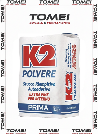 stucco riempitivo autoadesivo in polvere K2 composto da gesso - 1kg-5kg-20kg