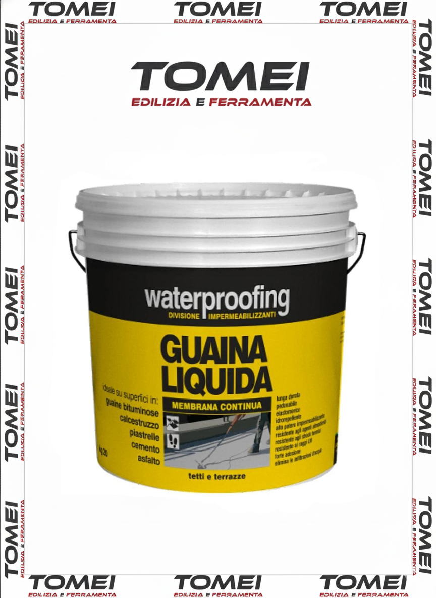 GUAINA LIQUIDA LT 13 PER RIVESTIMENTO PROTETTIVO TETTI PAVIMENTO COL.GRIGIO
