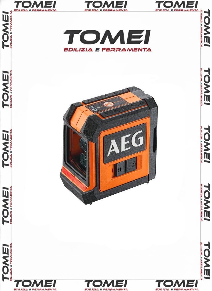 AEG CLR215-B Livella Laser Rosso Illumina Fino a 15 Metri, Livella Laser Autolivellante